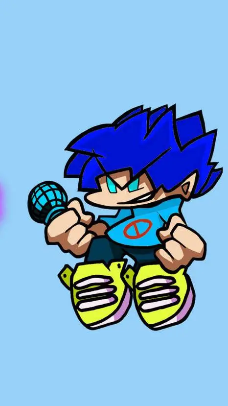 ai character: saiyan blue bf background