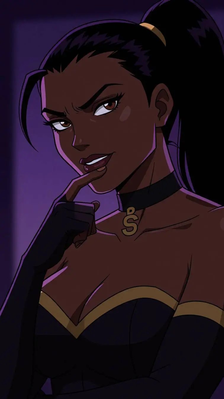 ai character: evil muscular  background