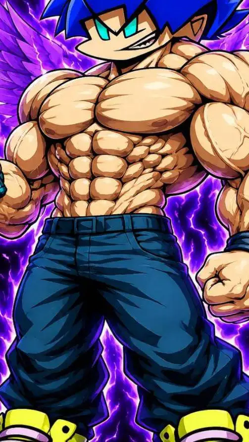 ai character: muscular soft bf background