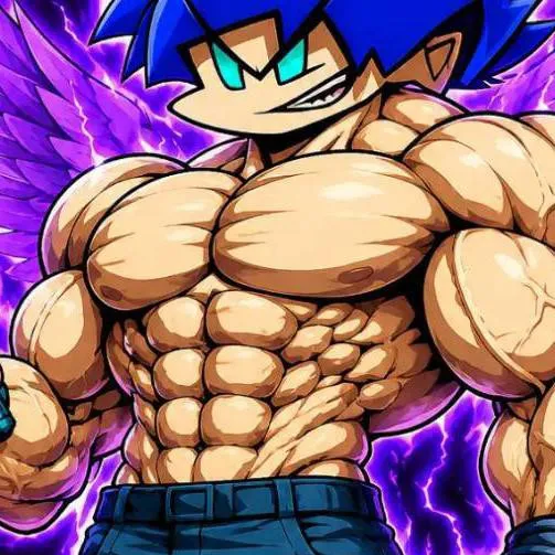 chat with ai character: muscular soft bf