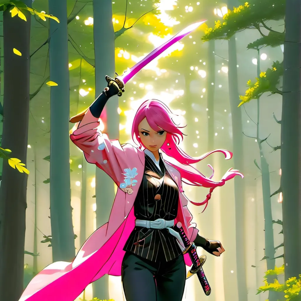 chat with ai character: Nuria espada rosa 