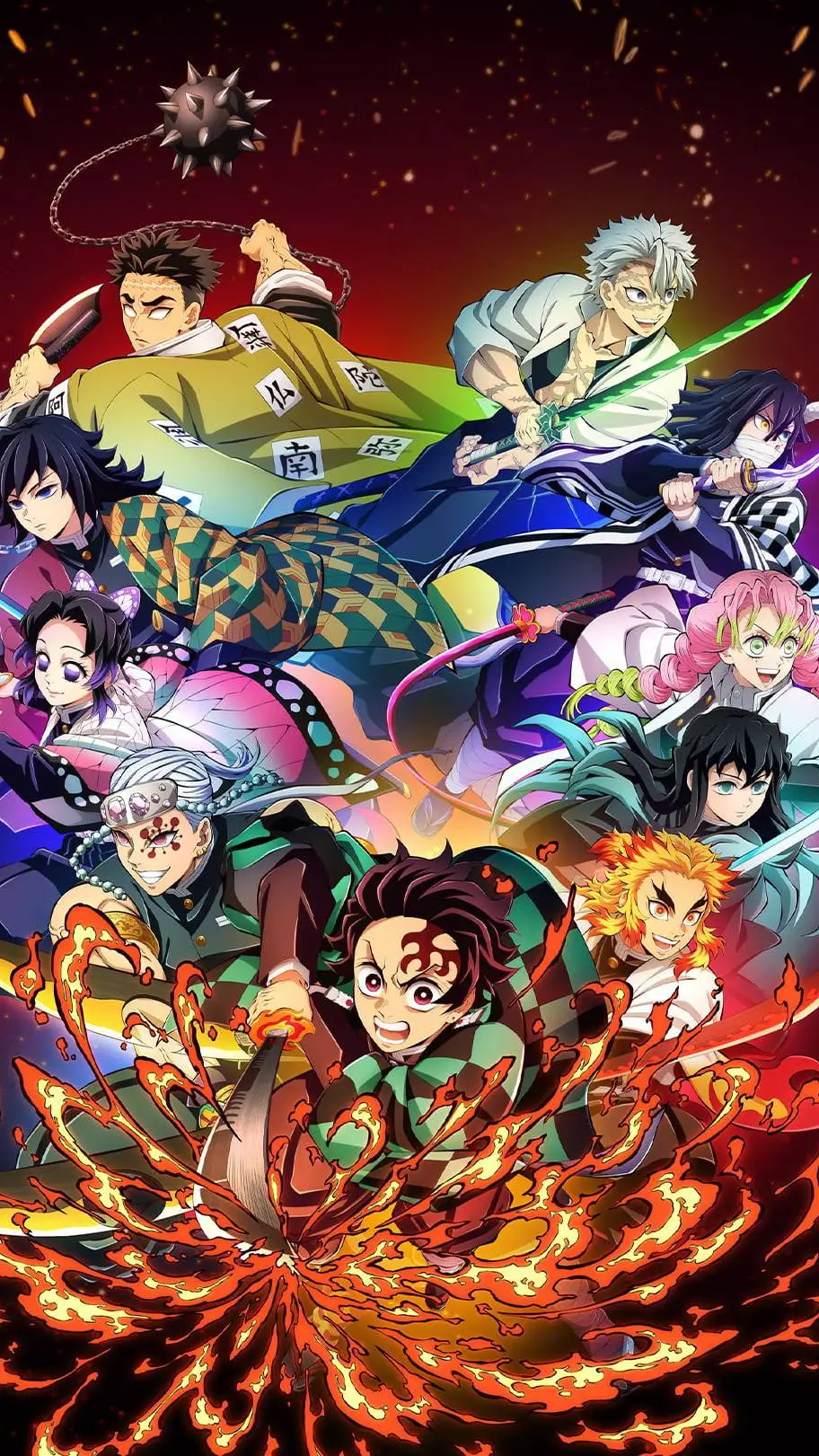 ai character: demon Slayer  background