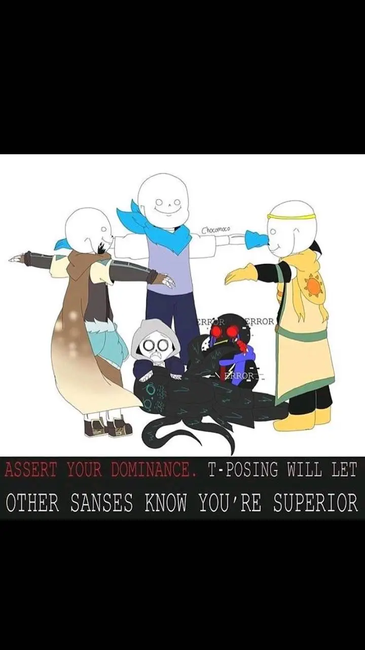 ai character: star sans t-posing background