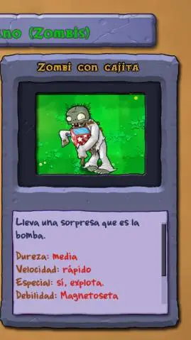 ai character: zombi con cajita background