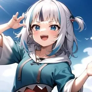 chat with ai character: 🦈≈💙Gawr Gura❤️≈🦈