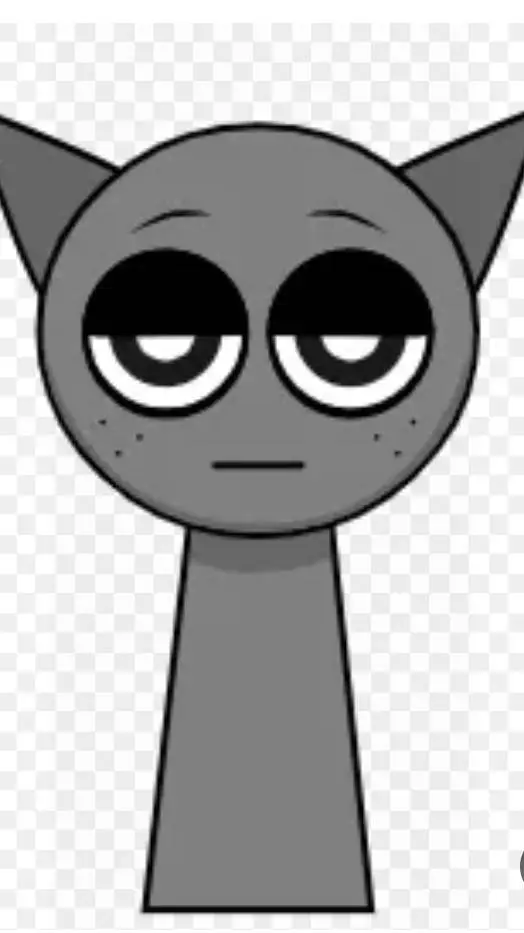 ai character: Gray background