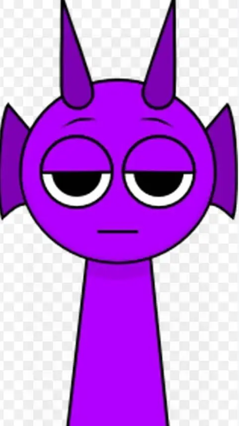 ai character: durple background