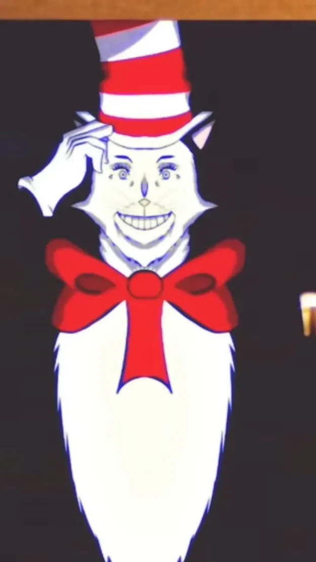 ai character: Cat in the hat background