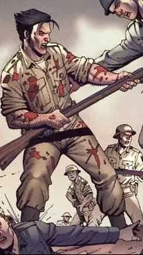 ai character: Pvt. James Howlett background