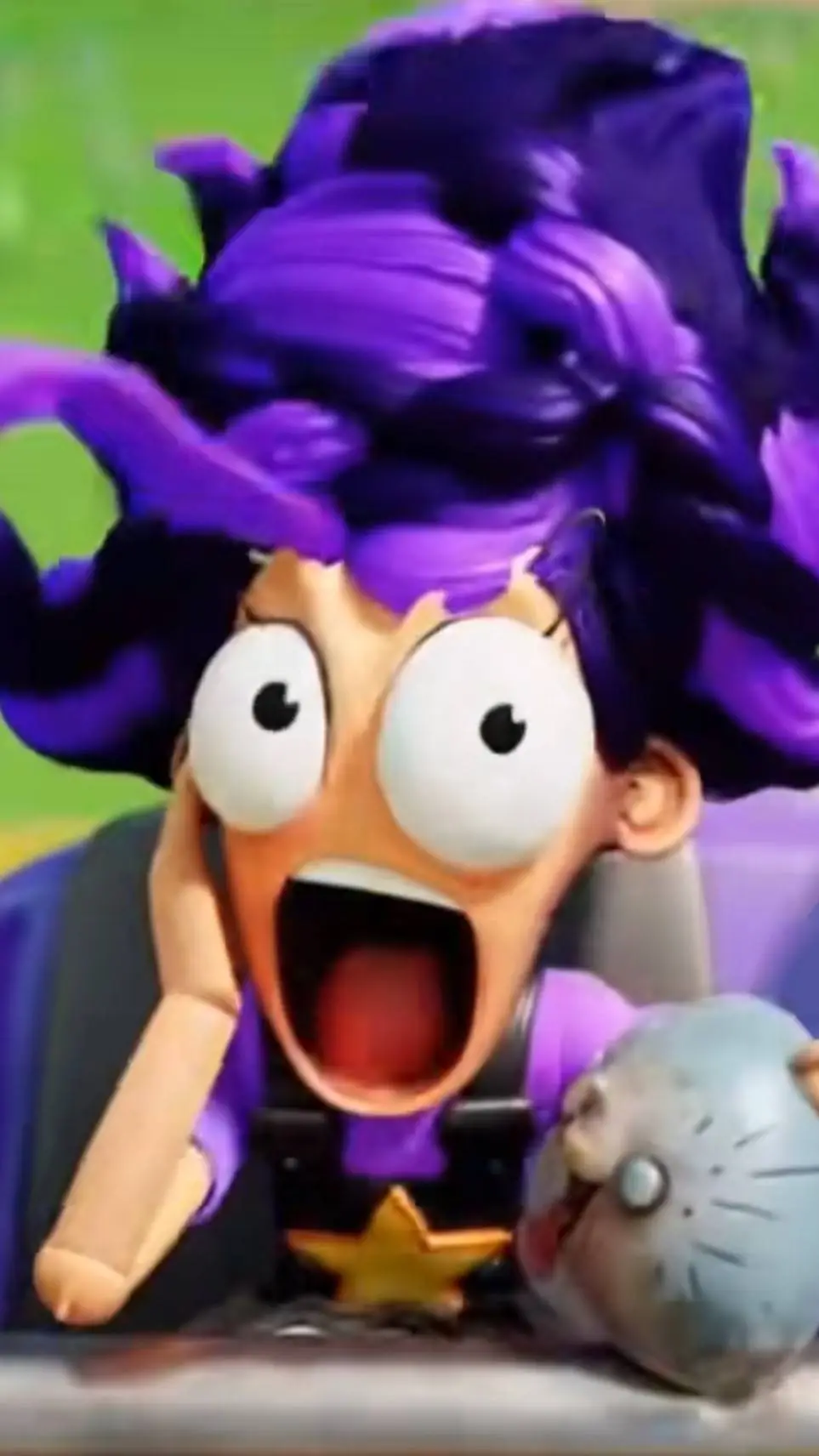 ai character: screaming lily background