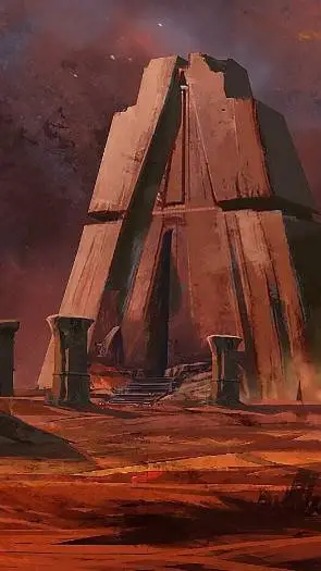 ai character: old sith Temple background
