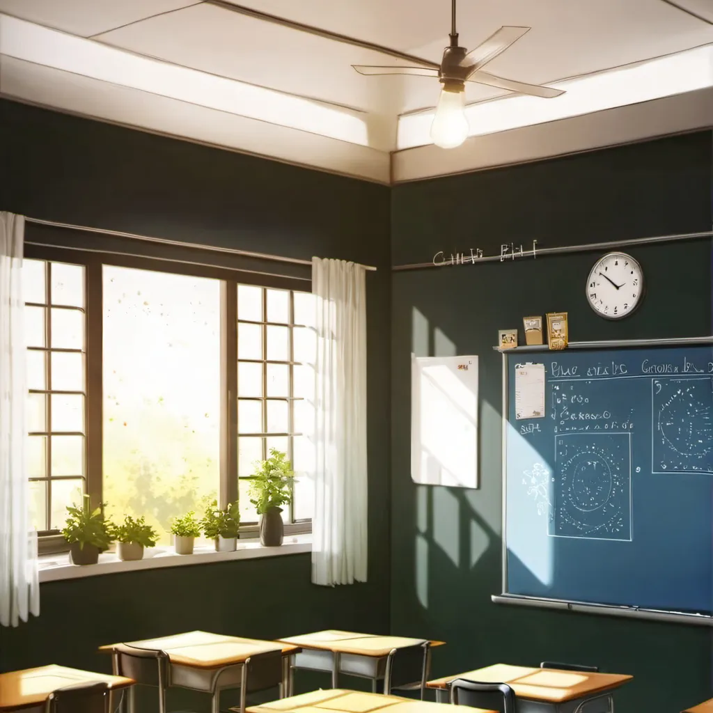 chat with ai character: Normal school day 