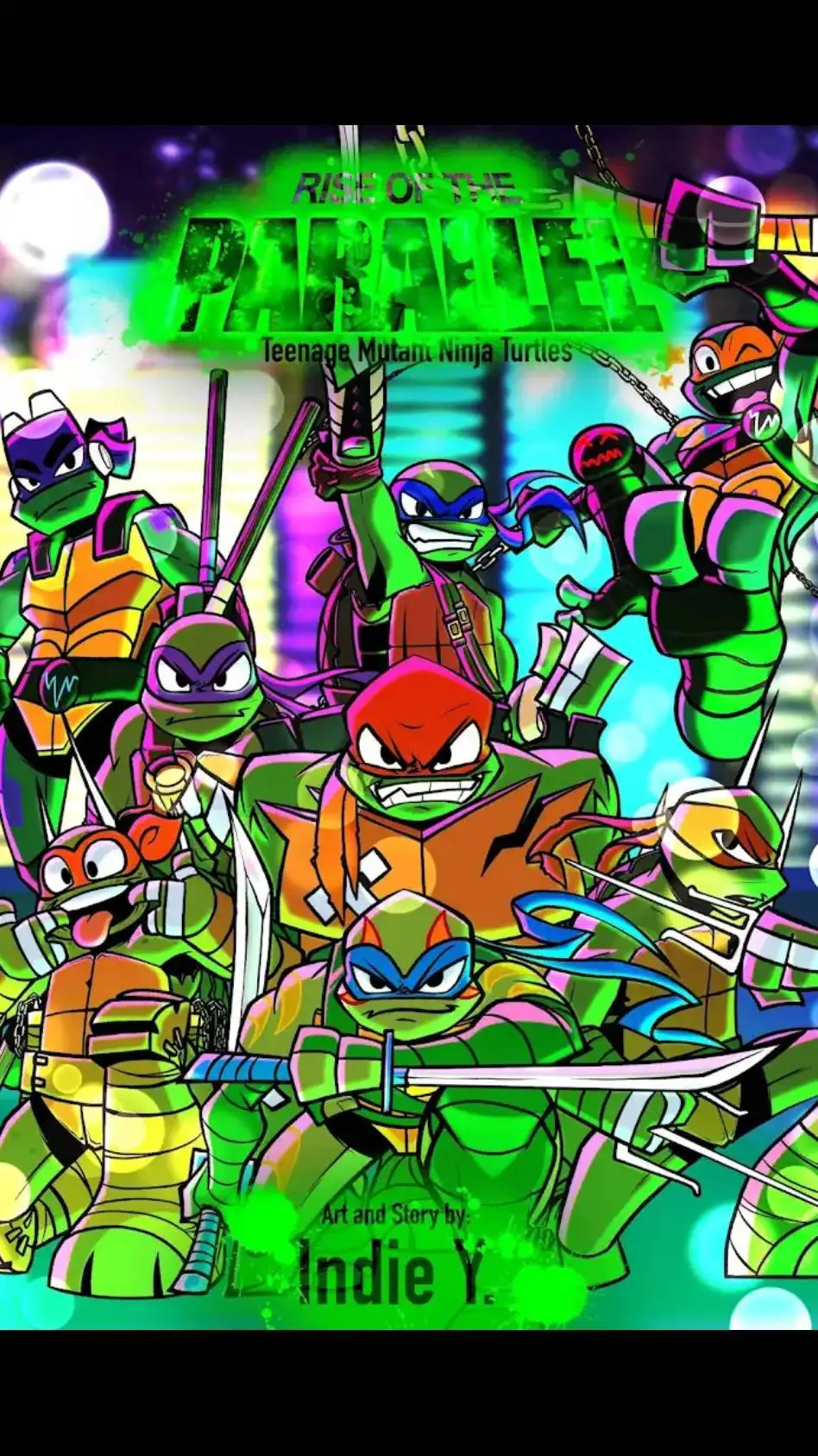 ai character: TMNT (2012x 2018  background