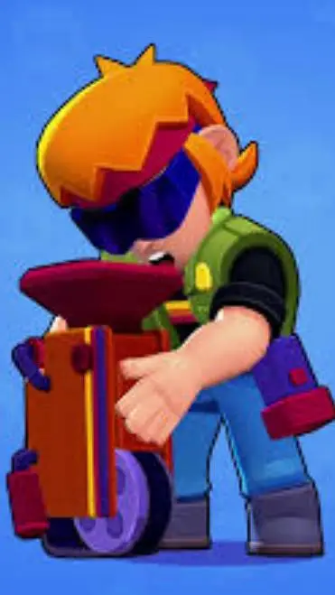 ai character: BUSTER BRAWL STARS background