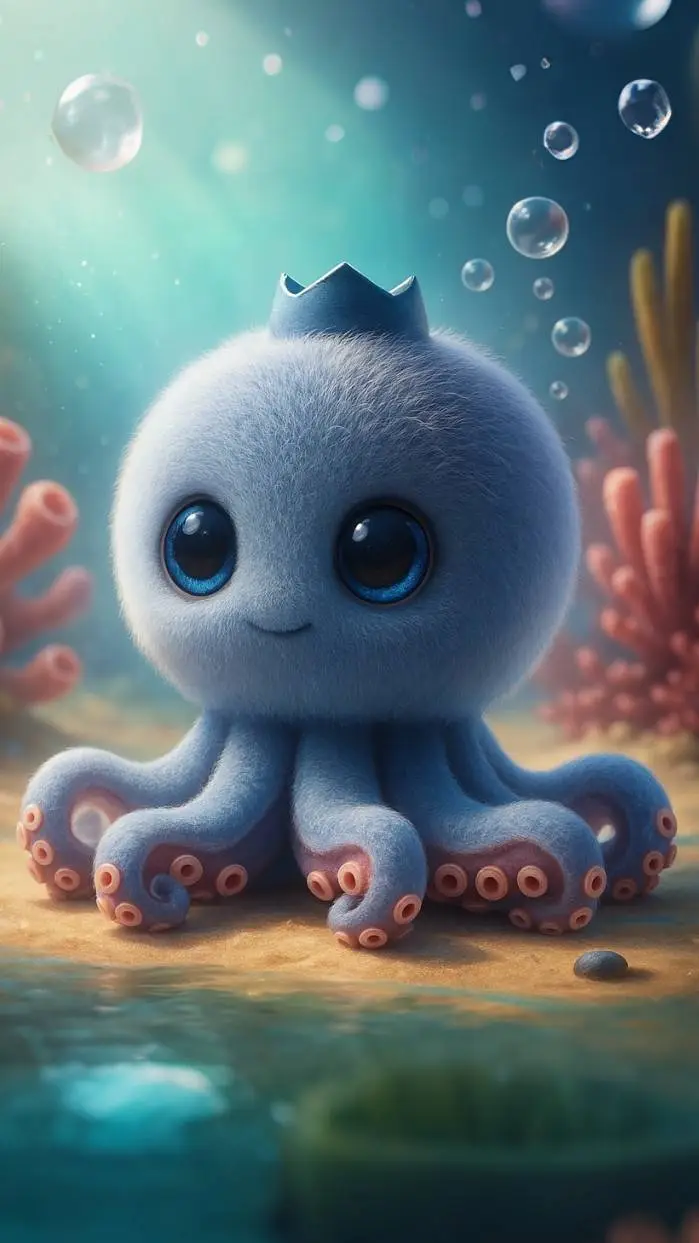 ai character: blueberrini octopu background