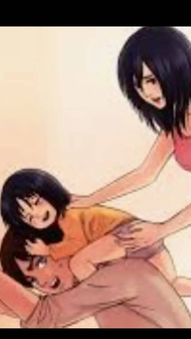 ai character: Eren e Mikasa  background