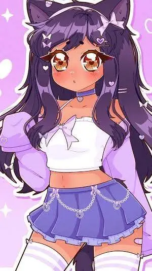 ai character: Aphmau ms x MHA  background