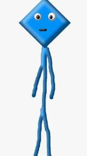 ai character: diamond man poop background