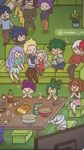 ai character: MHA movie  background