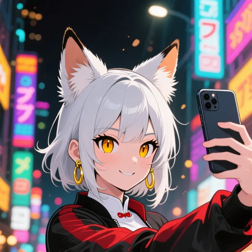 chat with ai character: kitsune vlogger
