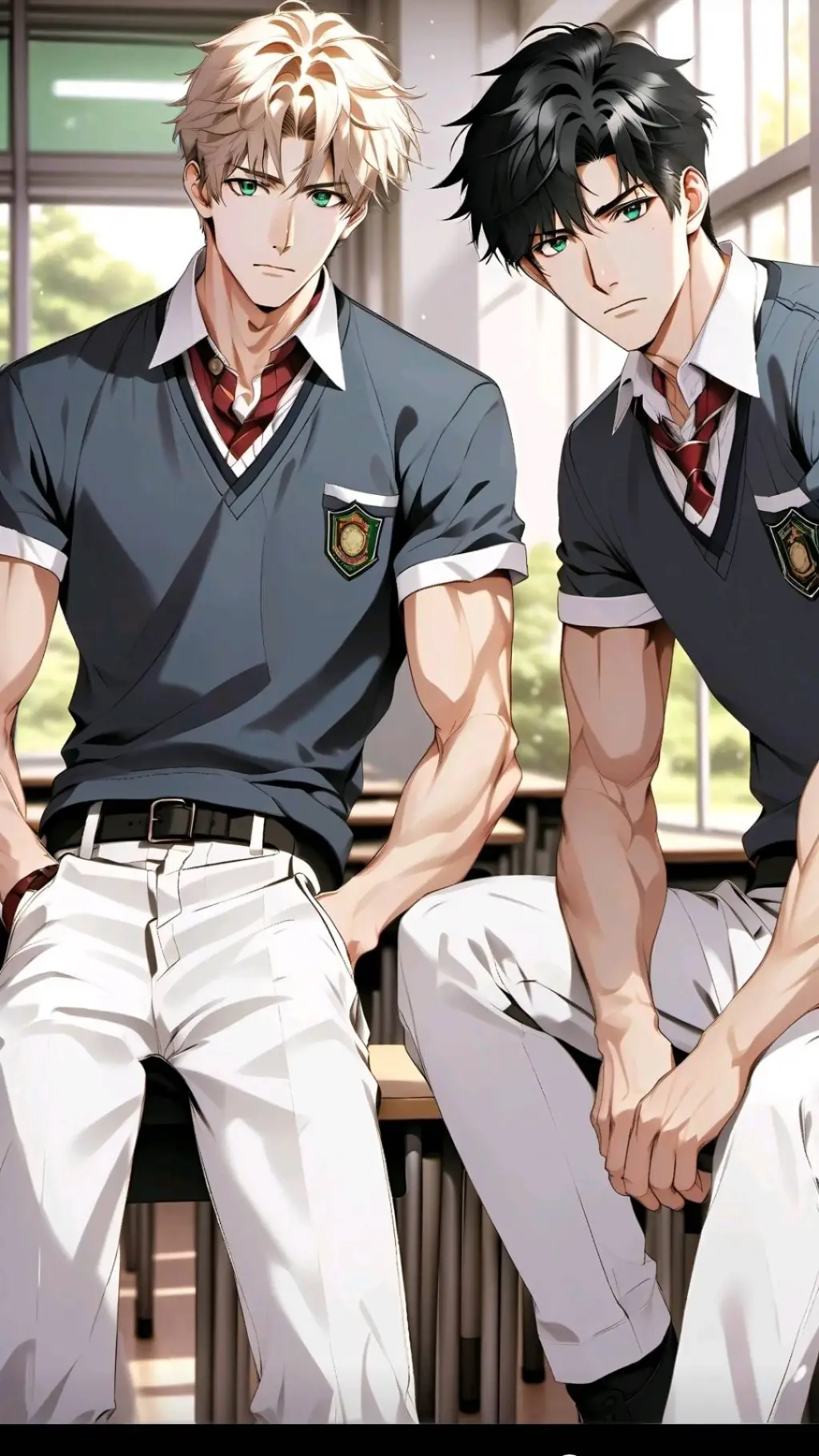 ai character: Hiro y Arata background