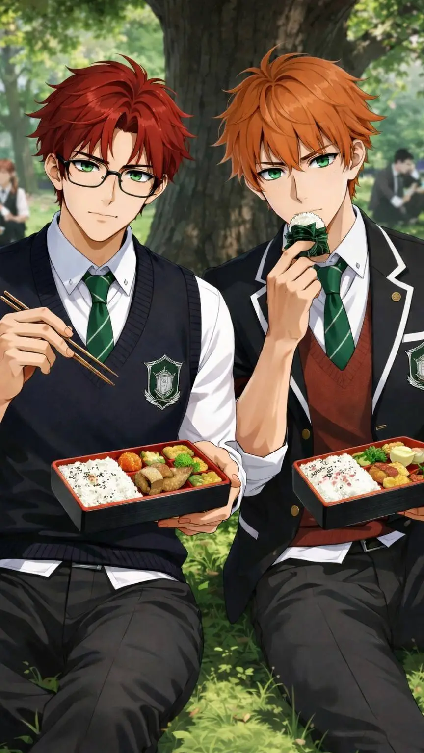 ai character: Hikaru y Rei background