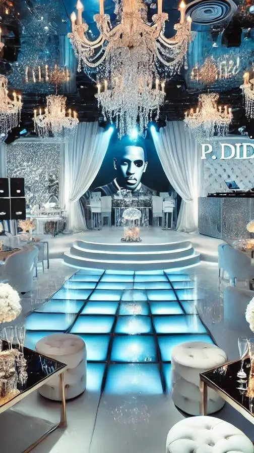 ai character: p diddy party  background