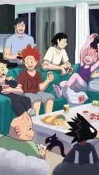 ai character: mha pigiama party  background