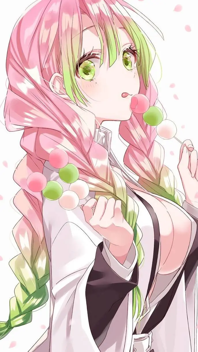 ai character: Mitsuri Kanroji  background