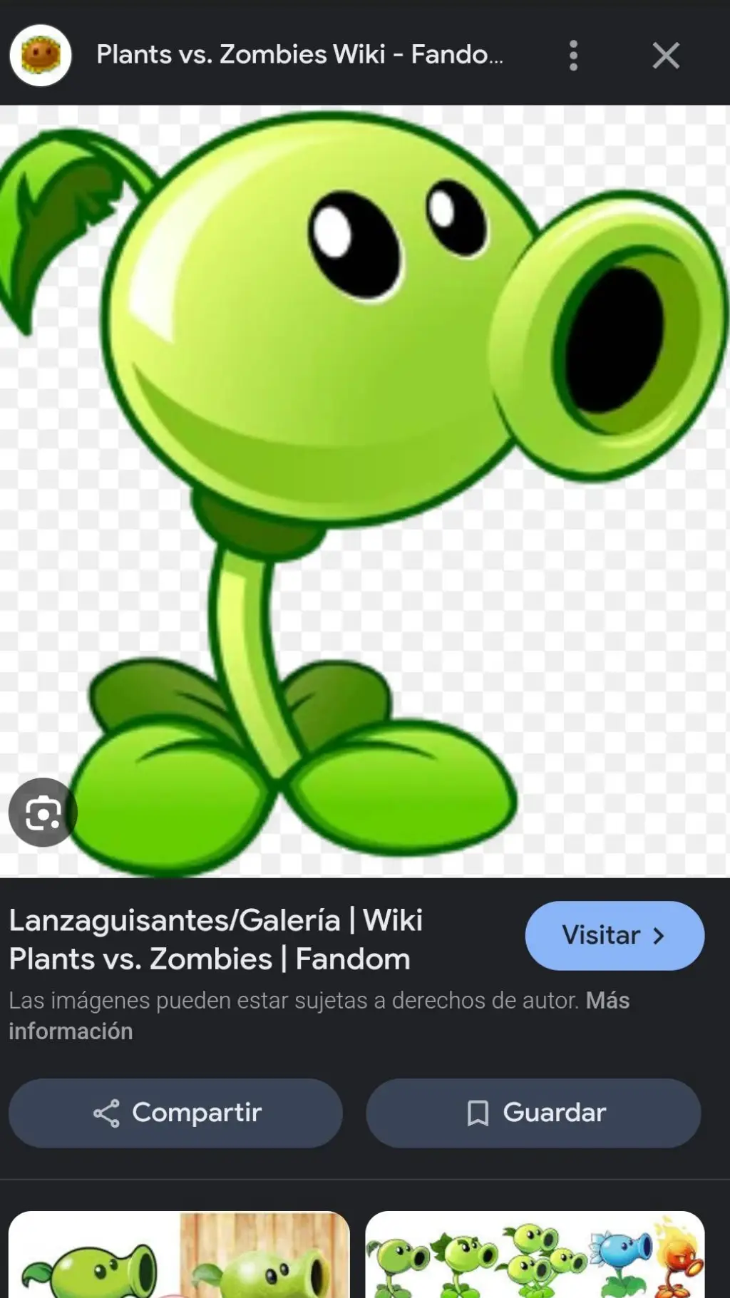 ai character: lanza guisantes  background