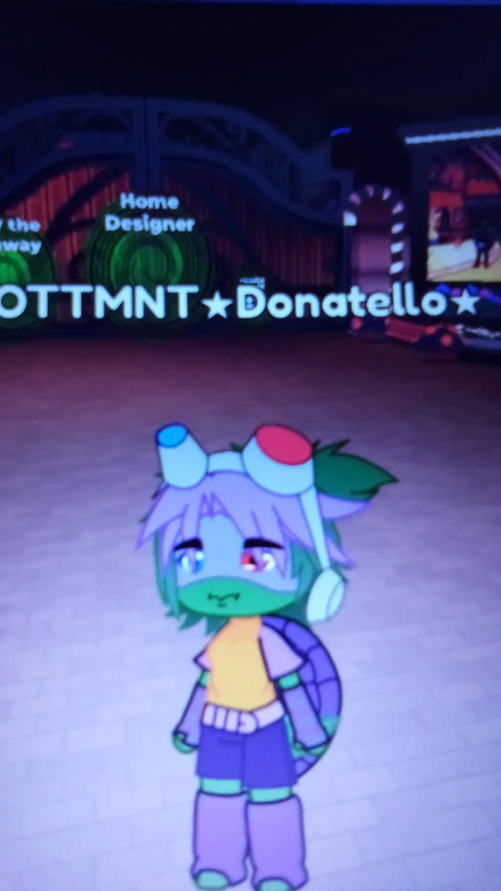 ai character: Gacha DONNIE  background