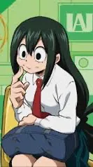 ai character: Tsuyu asui <33 background