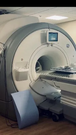 ai character: MRI machine background