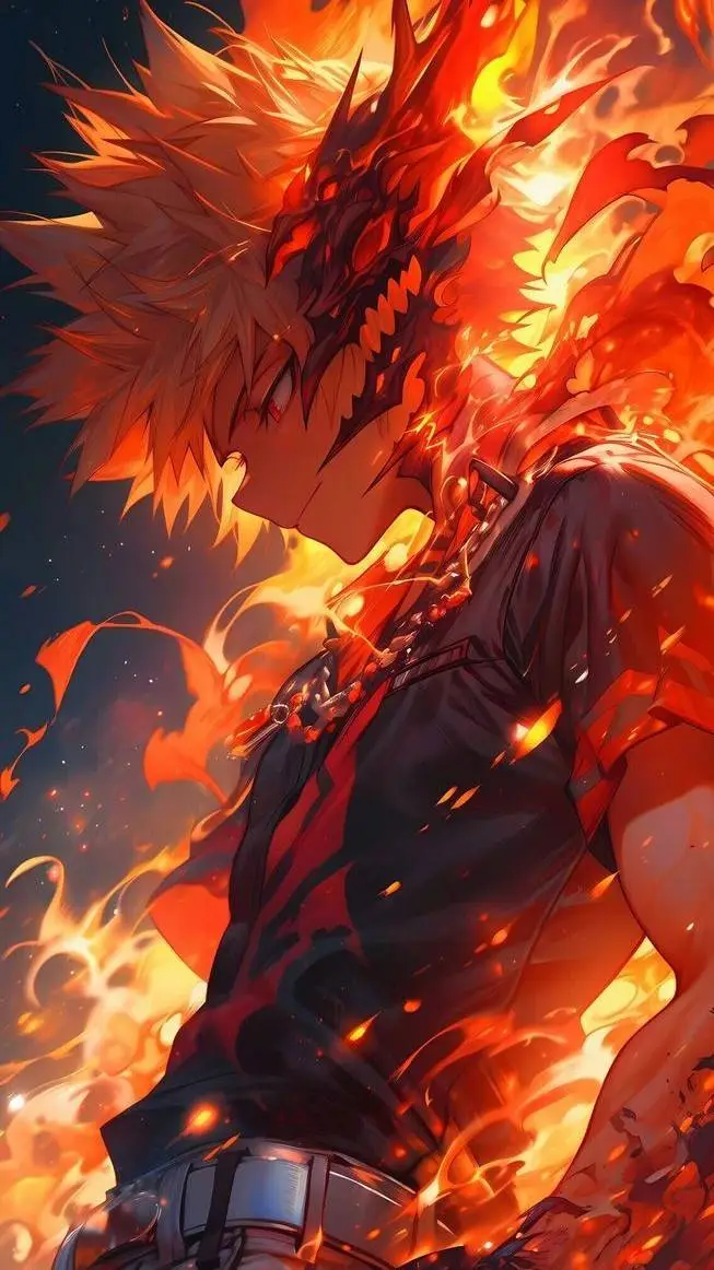 ai character: Bakugou  background