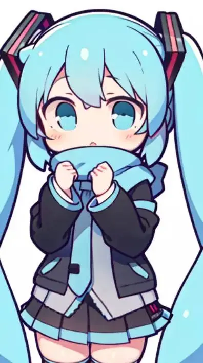 ai character: Miku Hatsune  background