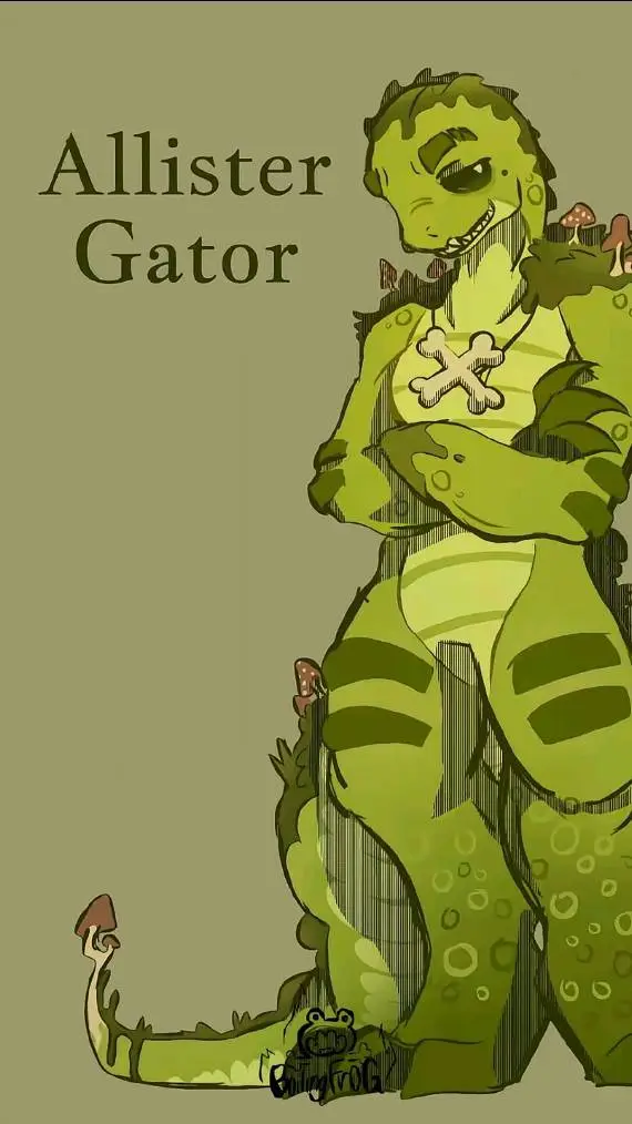 ai character: Allister Gator background