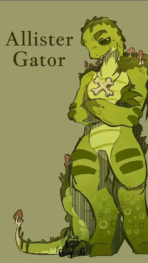 ai character: Allister Gator background