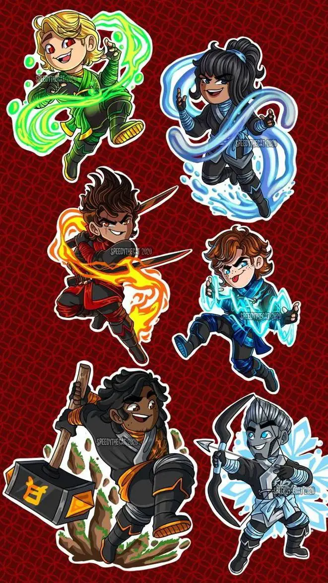 ai character: Ninjago have kids  background