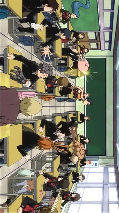 ai character: Mha Middle School  background