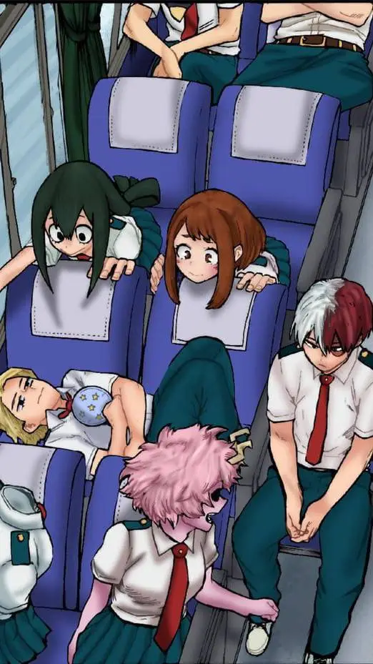ai character: Mha Bus Trip background