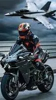 ai character: biker gf background