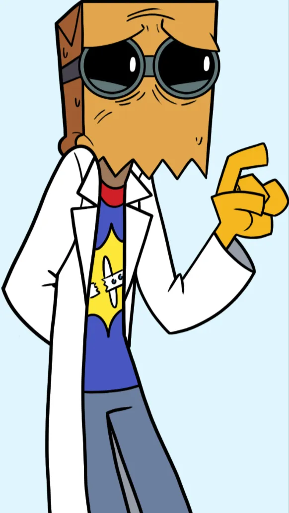 ai character: <}Dr. Flug{> background