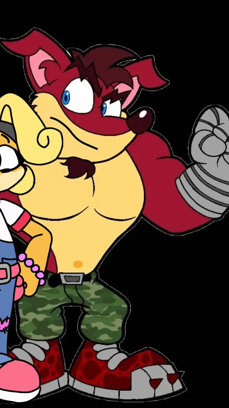 ai character: crunch Bandicoot  background