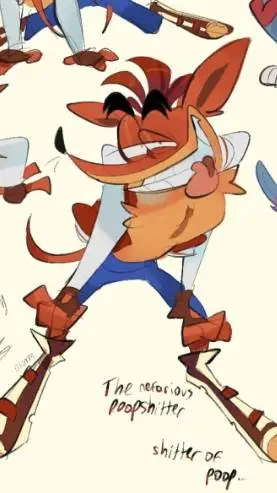 ai character: crash Bandicoot  background