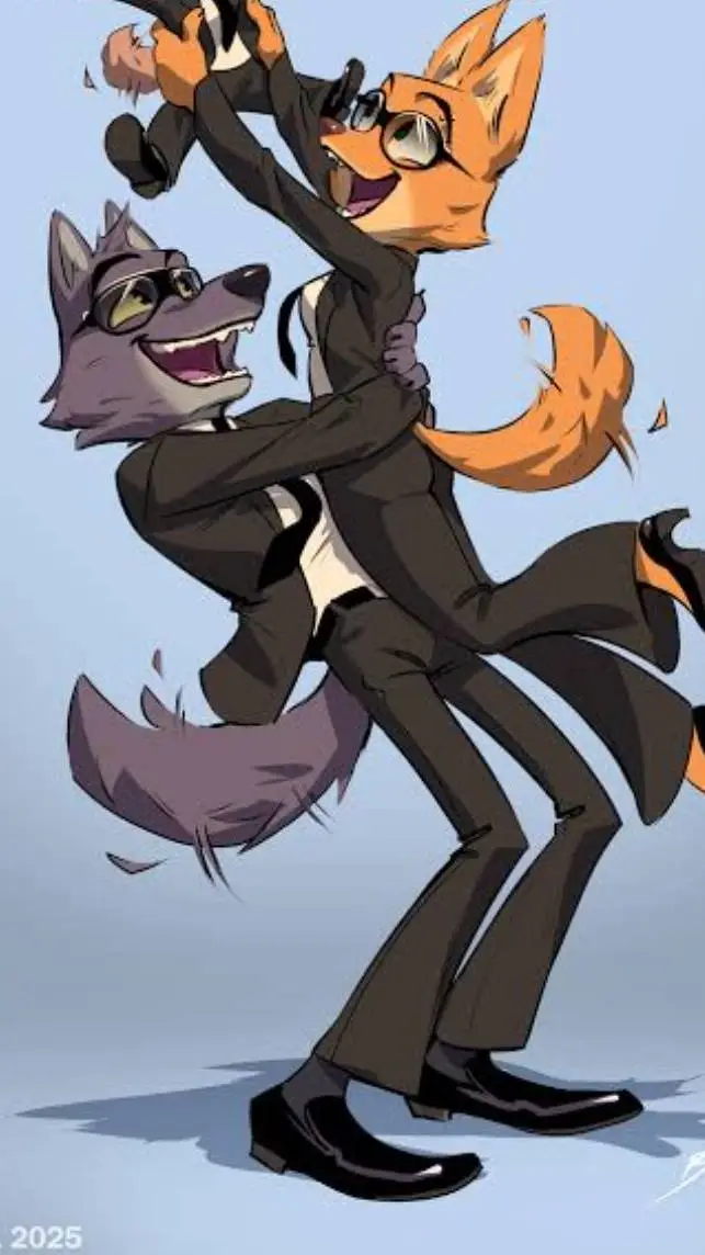 ai character: Mr wolf x Diane  background