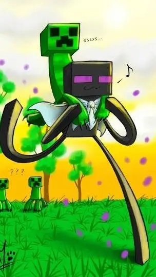 ai character: creeper x enderman background
