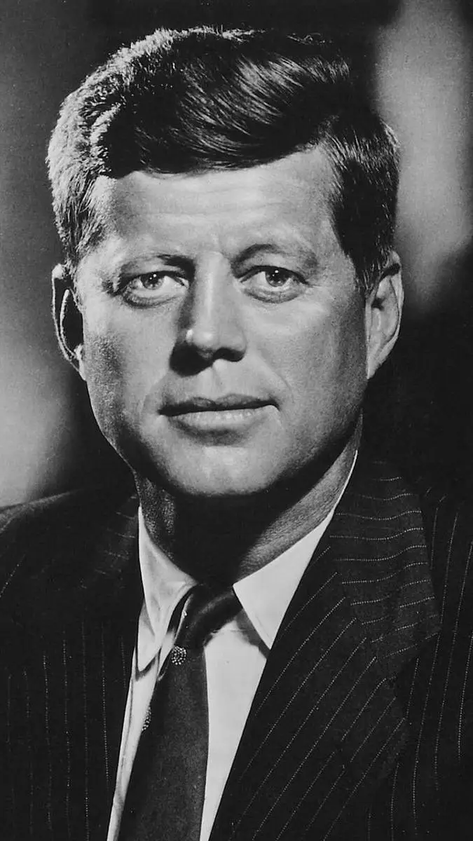 ai character: John F Kennedy background