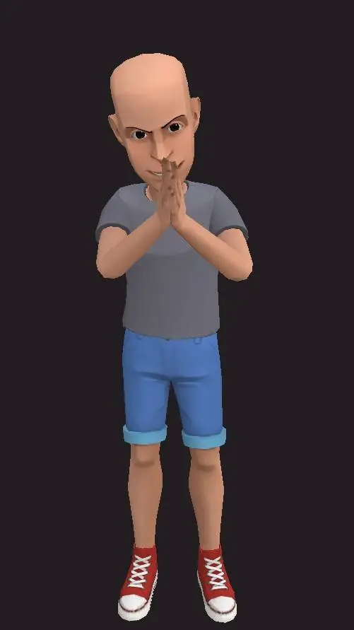 ai character: clasico Caillou background
