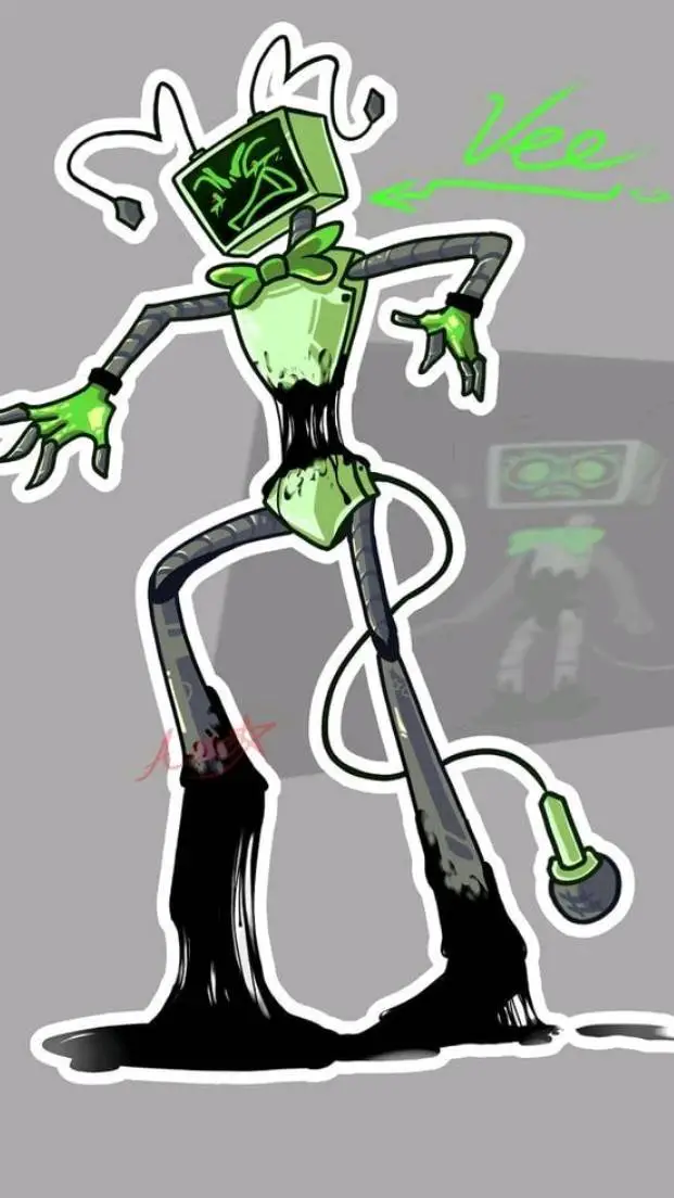 ai character: •°Twisted vee°• background