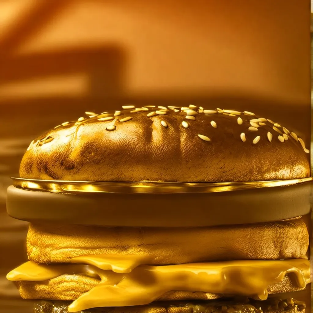 chat with ai character: Gold hamburger